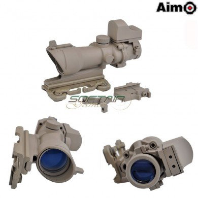 Acog 4x32 W/qd Mount + Mini Red Dot Dark Earth Aim-o (ao5316-de)