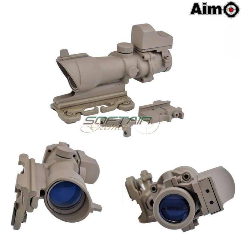 Acog 4x32 W/qd Mount + Mini Red Dot Dark Earth Aim-o (ao5316-de)