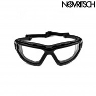 Low Profile Occhiale Black Antifog Safety Novritsch (no-25)