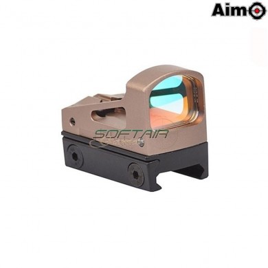 Red Dot Rms Type Reflex C/vented Mount & Spacer Dark Earth Aim-o (ao6006-de)