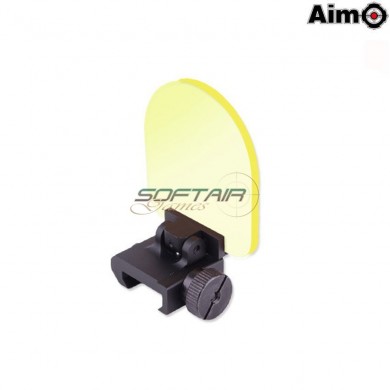 Protection Scope/dot/flashlight Folding Lens Black Aim-o (ao7007-bk)