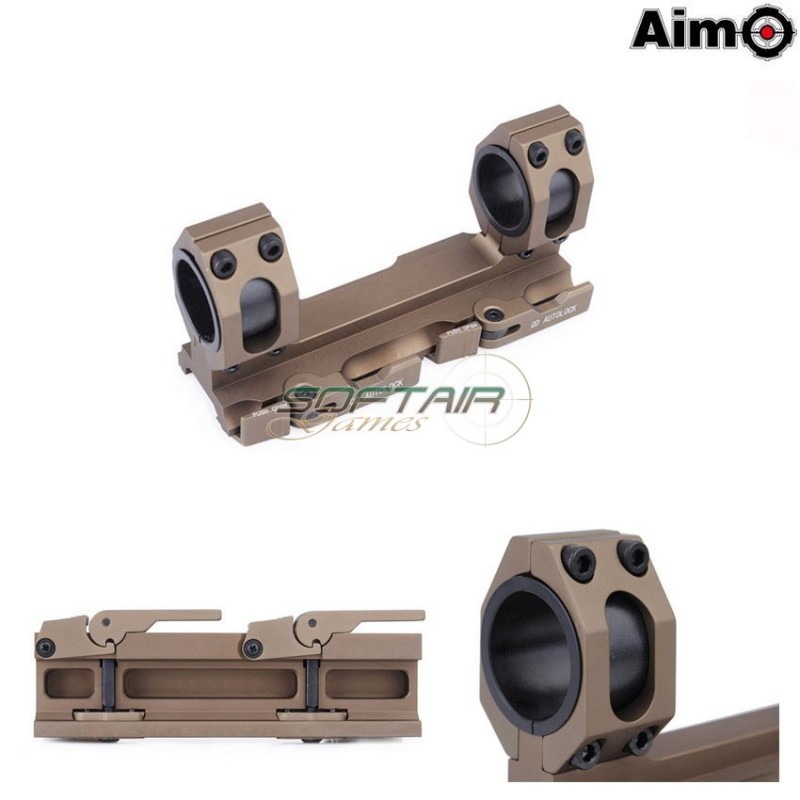 Tactical Qd Scope Ring Mount 25.4/30mm Dark Earth Aim-o (ao9012-de)