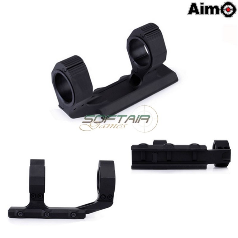 Precision Ultralight 1" Scope Mount 25.4mm/30mm Black Aim-o (ao9023-bk)