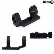 Precision Ultralight 1" Ottica Mount 25.4mm/30mm Black Aim-o (ao9023-bk)