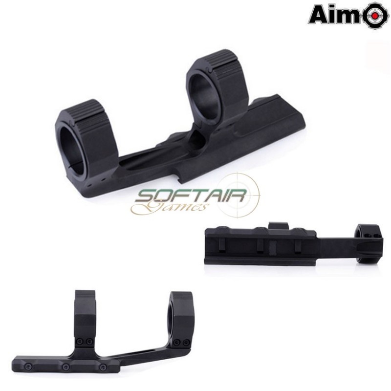 Precision Ultralight 2" Scope Mount 25.4mm/30mm Black Aim-o (ao9024-bk)
