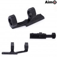 Precision Ultralight 2" Ottica Mount 25.4mm/30mm Black Aim-o (ao9024-bk)