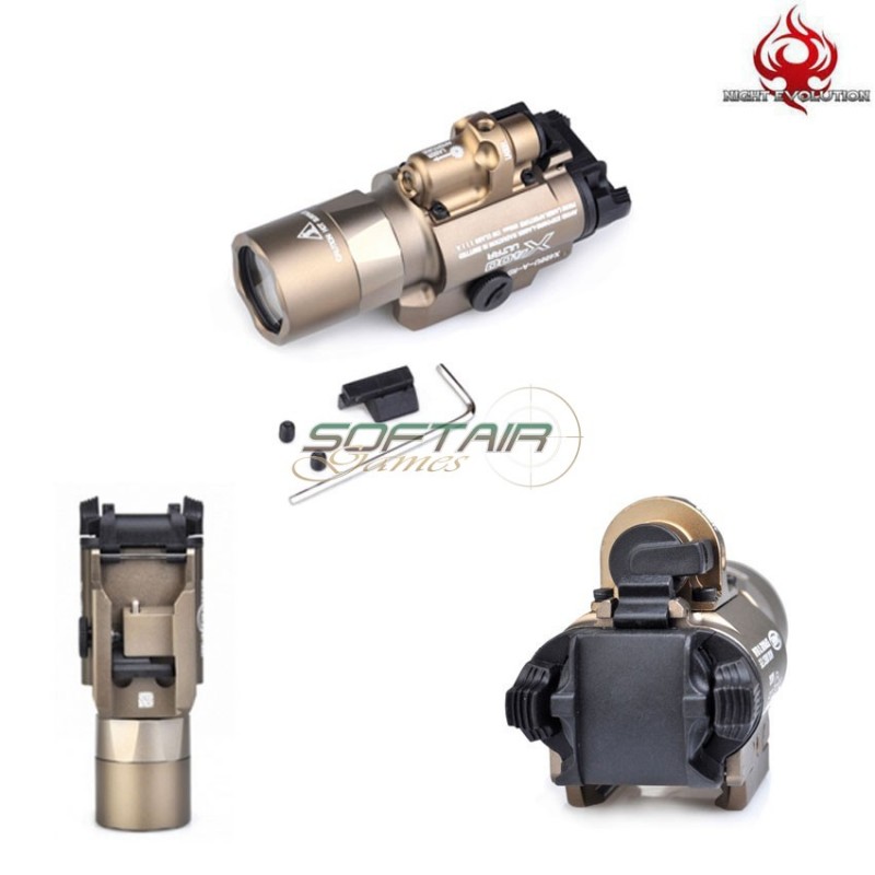 Torcia/laser X400u Ultra Led Tactical Dark Earth Night Evolution (ne01009-de)