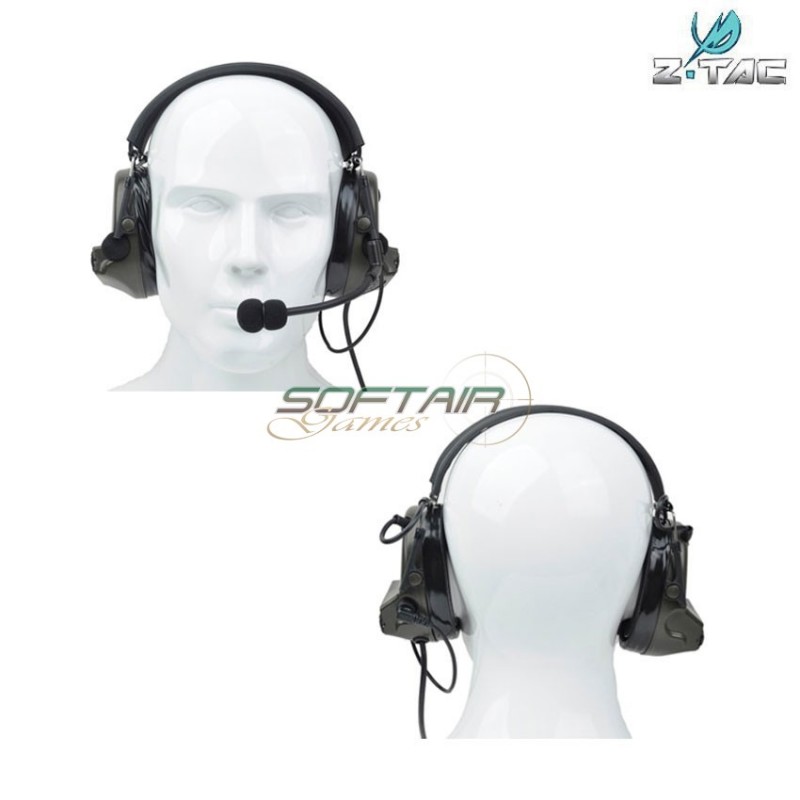 Headset/microphone 17 Version Comtac Ii Foliage Green Z-tactical (z044-fg)