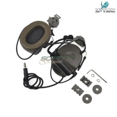 Cuffia/microfono Comtac Ii Foliage Green Per Elmetto Arc System Z-tactical (z031-fg)