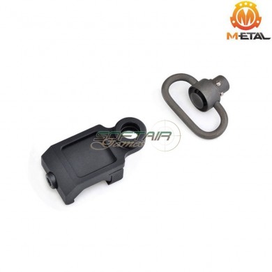 Sling Ring 20mm Dd Style Type 2 Black Metal® (me04004-bk)