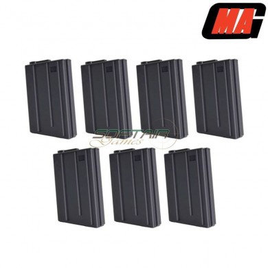 Set 7 Vietnam Mid-caps Magazines Mass Grey 130bb Polymer For M4/m16 Aeg Mag (mag-010)
