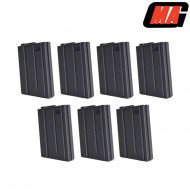 Set 7 Vietnam Mid-caps Magazines Mass Grey 130bb Polymer For M4/m16 Aeg Mag (mag-010)