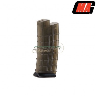 Mid-cap Magazine Clear Black 170bb Polymer For Aug Aeg Mag (mag-012-1)