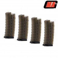 Set 4 Caricatori Monofilari Clear Black 170bb Polimero Per Aug Aeg Mag (mag-012)
