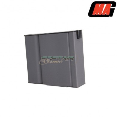 Caricatore Monofilare Short Mass Grey 70bb Acciaio Per M14 Aeg Mag (mag-017-1)