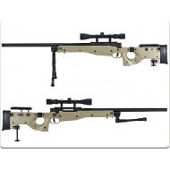 Sniper Spring Rifle Full Set L96 Mauser Tan Well (mb01tfull)
