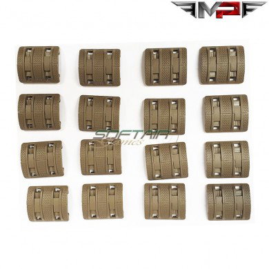 Set 16 Pieces Xtm Rail Panel Style Dark Earth Mp (mp02066-de)