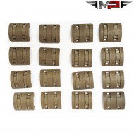 Set 16 Pezzi Xtm Rail Panel Style Dark Earth Mp (mp02066-de)