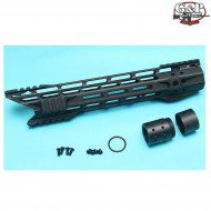 Rail LC Black 12.50" Mtfc System Shark G&p (gp-mlk017bk)
