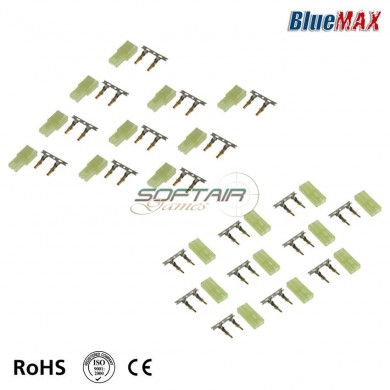 Set 20 Tamiya Male & Female Small Connectors Bluemax-power® (bmp-setplug)