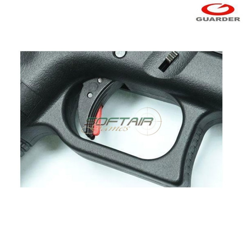 Trigger ridged Black/red For Glock Guarder (glk-84bk/red)