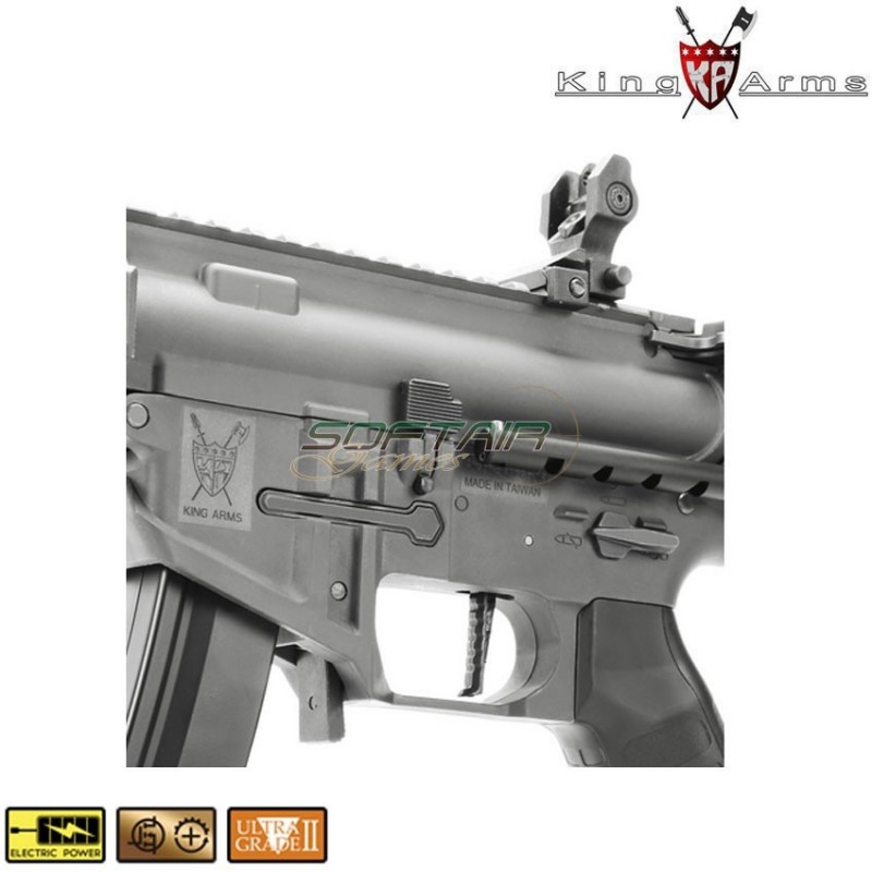 Electric Rifle Pdw 9mm Sbr Shorty Black King Arms (ka-ag-229-bk)