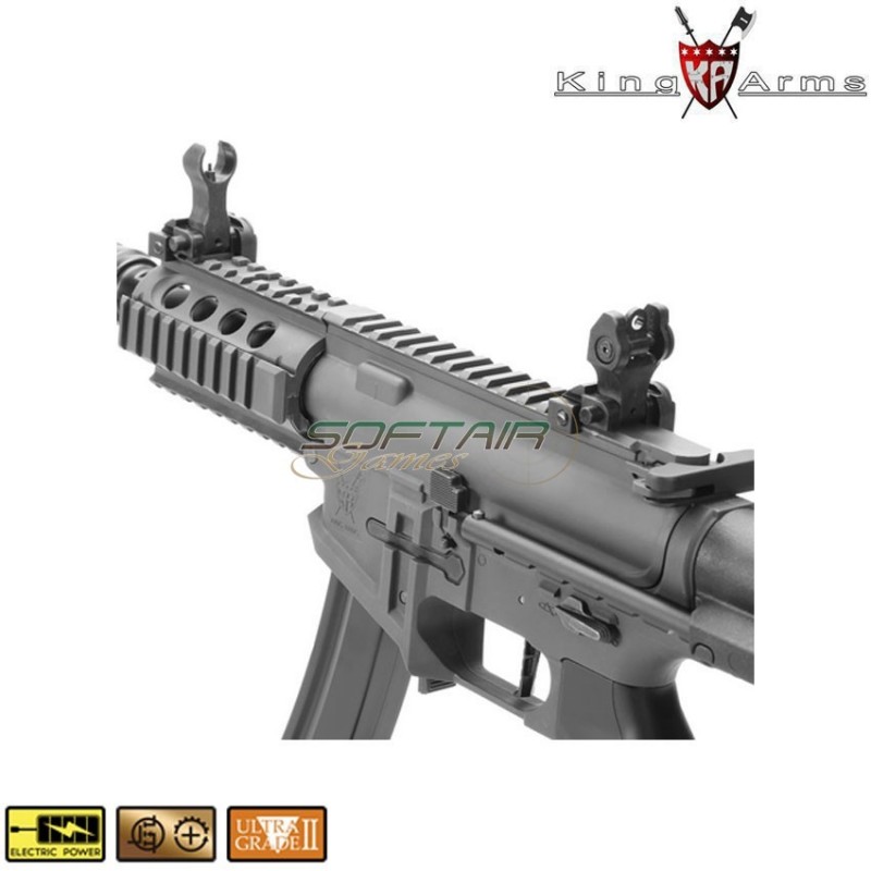 Electric Rifle Pdw 9mm Sbr Shorty Black King Arms (ka-ag-229-bk)