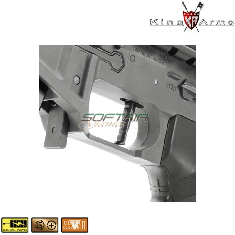 Fucile Elettrico Pdw 9mm Sbr Shorty Black & Blue King Arms (ka-ag-229-bb)