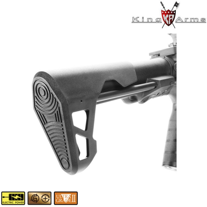 Electric Rifle Pdw 9mm Sbr Shorty Black & Blue King Arms (ka-ag-229-bb)