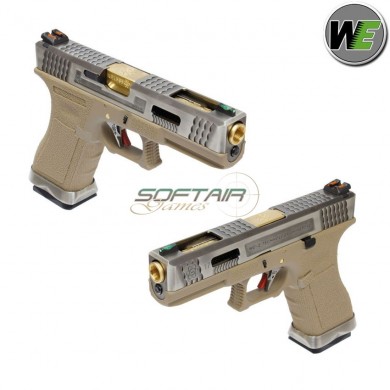 Pistola Gas G17 E Force Tan Scarellante Silver/gold We (we-26033/wg01wet-4)