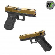Gas Gbb Pistol G18 Gen.3 Gold Slide We (we-22284)
