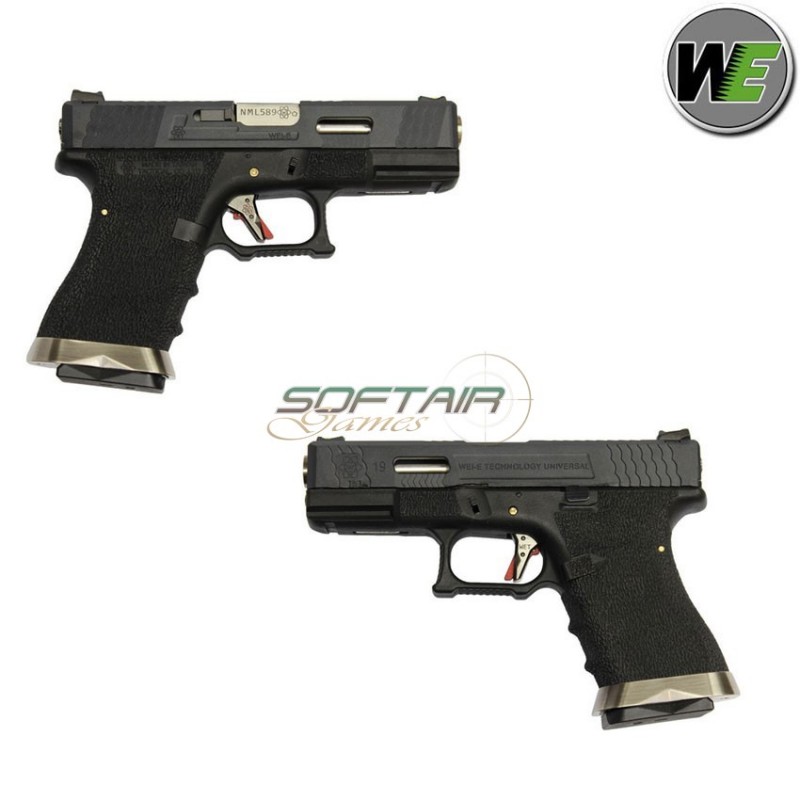 Gas Pistol G19 E Force Black Blowback Black/silver We (we-22280)