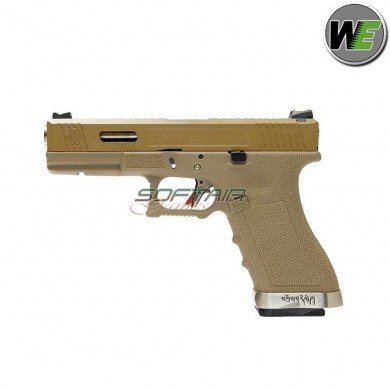 Pistola Gas G17 V2 Custom Tan Scarellante De/silver We (we-22291)