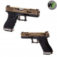 Pistola Gas G18 E Force Black Scarellante Bronze/silver We (we-22287)