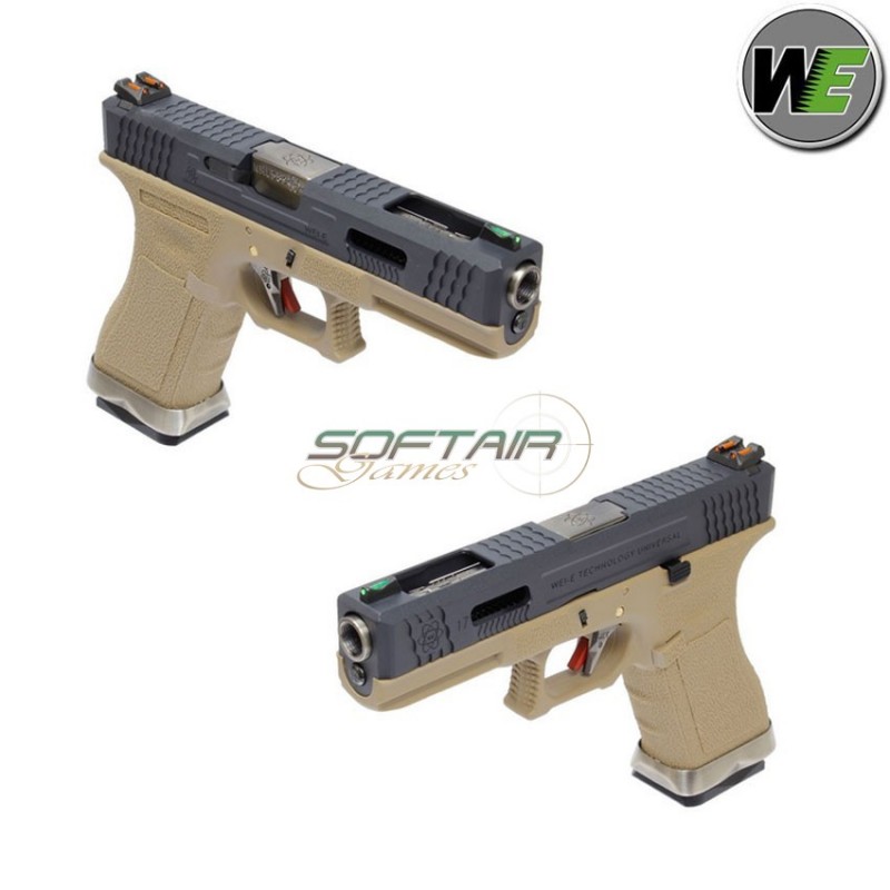 Pistola Gas G17 E Force Tan Scarellante Black/silver We (we-26029)