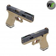 Gas Pistol G17 E Force Tan Blowback Black/silver We (we-26029)