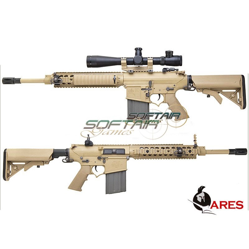 Sr 25 Cqb Ris Tan Full Metal Ares (cod.sr-005e)