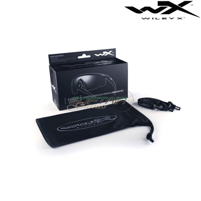 Occhiale Saber Advenced Lente Smoke & Telaio Nero Opaco Wiley X (wix-wx-302)
