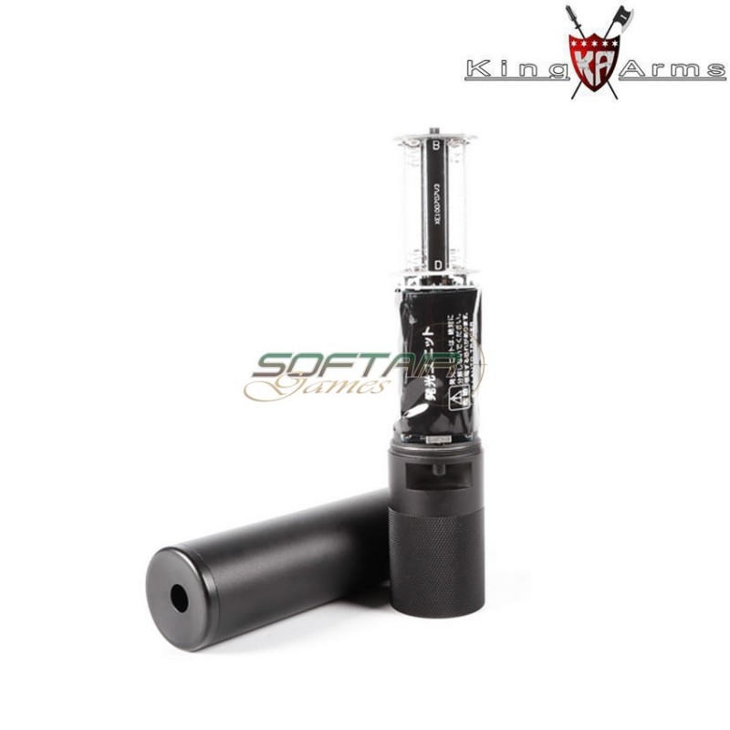 Tracer Silencer Qd Mock Black Navy Seals King Arms (ka-sil-83-01-bk)