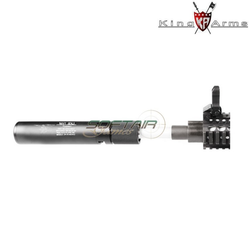 Tracer Silencer Qd Mock Black Navy Seals King Arms (ka-sil-83-01-bk)