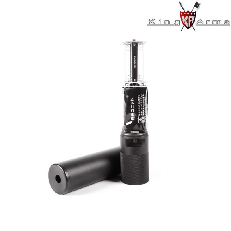Tracer Silencer Qd Mock Black Us Socom King Arms (ka-sil-83-02-bk)