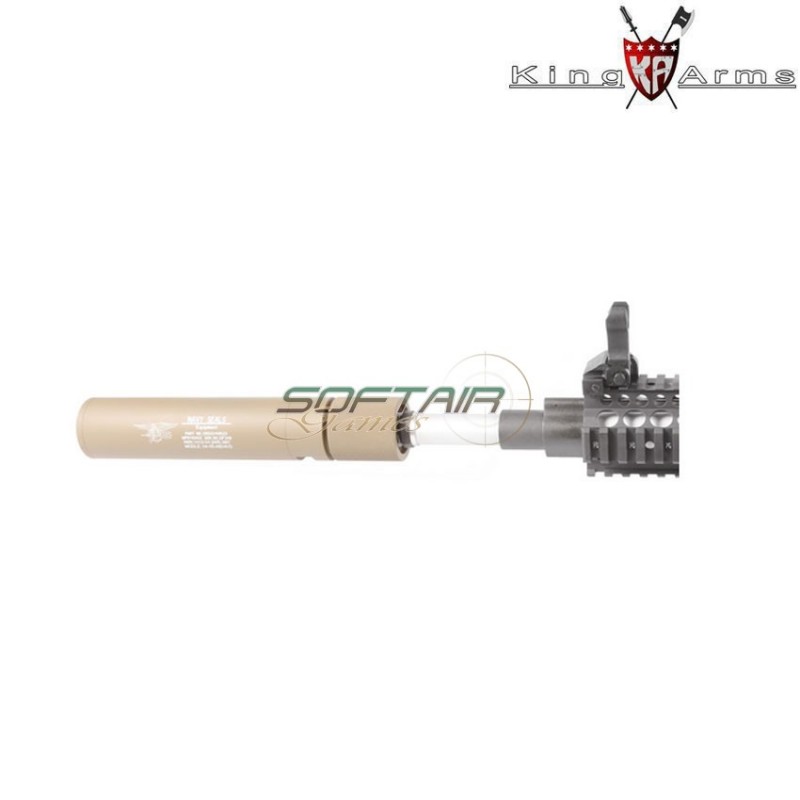 Tracer Silencer Qd Mock Dark Earth Navy Seals King Arms (ka-sil-83-01-de)