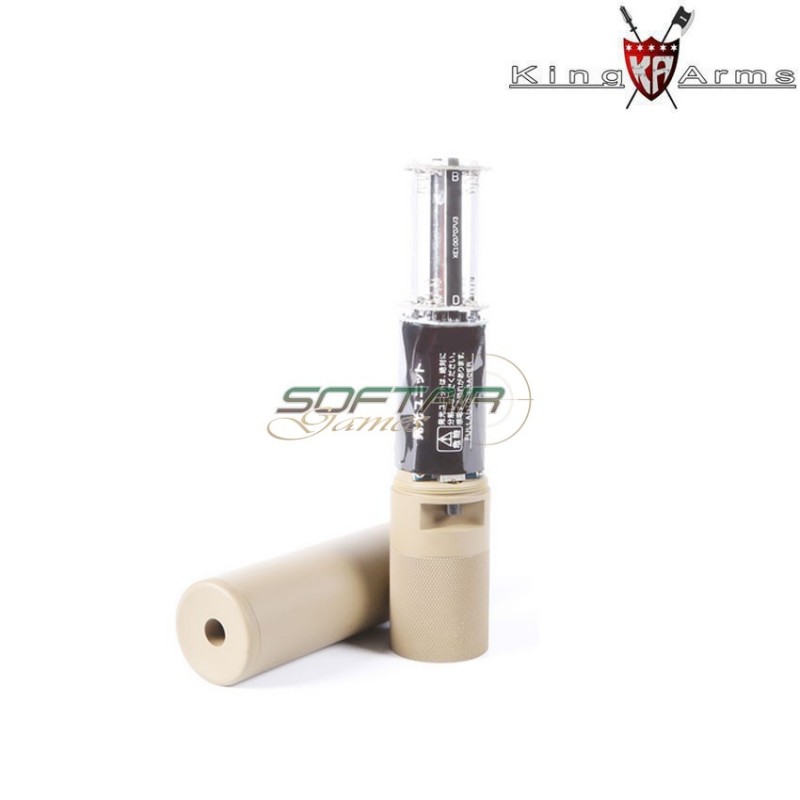 Tracer Silencer Qd Mock Dark Earth Us Socom King Arms (ka-sil-83-02-de)