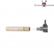 Tracer Silencer Qd Mock Dark Earth Us Socom King Arms (ka-sil-83-02-de)