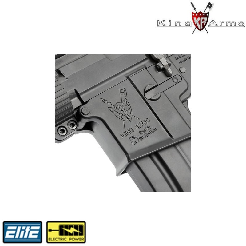 Electric Rifle Tws Alpha Cqb Aeg Black King Arms (ka-ag-157)