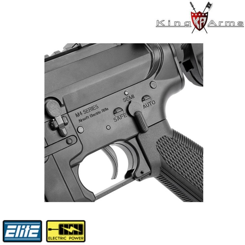 Electric Rifle Tws Alpha Cqb Aeg Black King Arms (ka-ag-157)