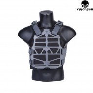 Plate Carrier Frame Vest Ss Fac Tactical Style Wolf Gray Emerson (em7364wg)