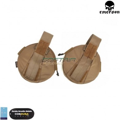 Set 2 Armor Pad Da Spalla Coyote Brown Per Tactical Vest Emerson (em7331cb)