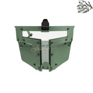 Facial Mask Spt Type 2 Clear Glass Olive Drab Frog Industries® (fi-wo-ma104-od)