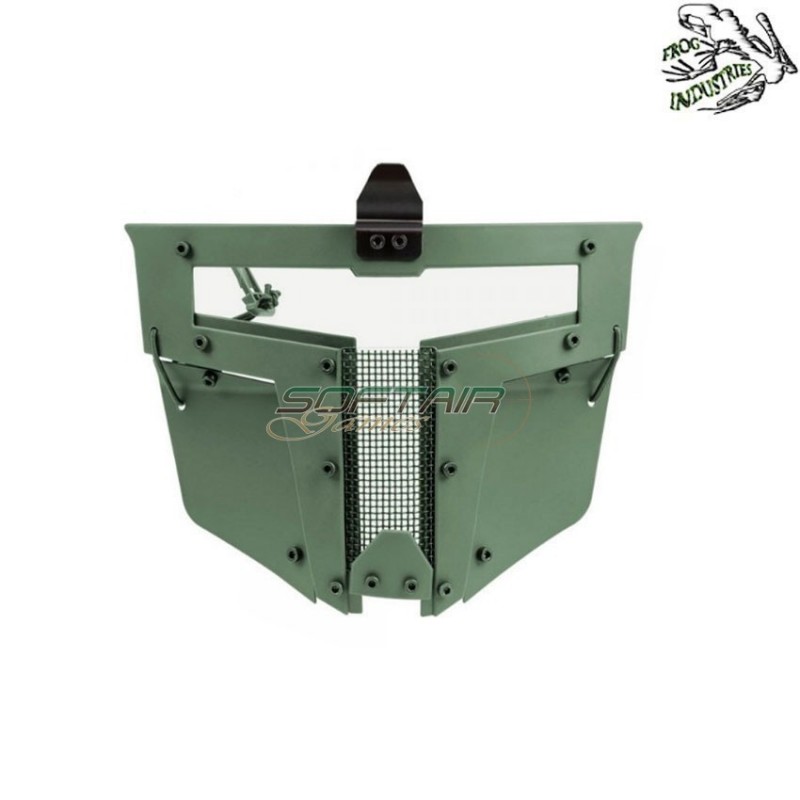 Facial Mask Spt Type 2 Clear Glass Olive Drab Frog Industries® (fi-wo-ma104-od)